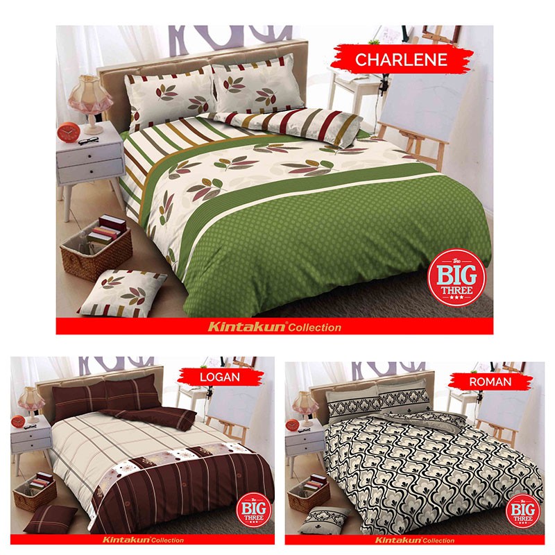 BEDCOVER + SPREI Rumbai KINTAKUN 180x200 motif CHARLENE 