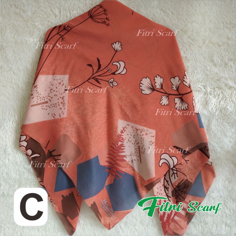 Jilbab PILIH WARNA PILIH MOTIF UMAMA LASER Hijab Kerudung Krudung Segi Empat Motif MULAN D4 119-C