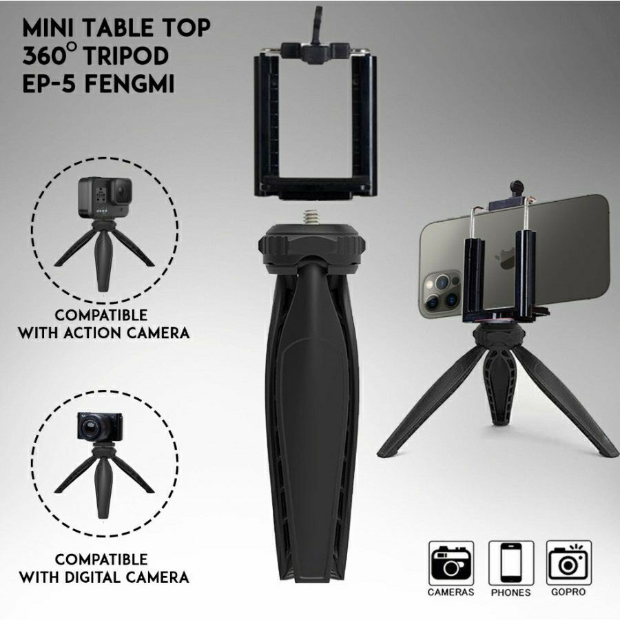 Tripod Support Mini Desktop Stand Tripod Stand Camera Tripod meja Mini Go Pro Tripod Selfie Bracket