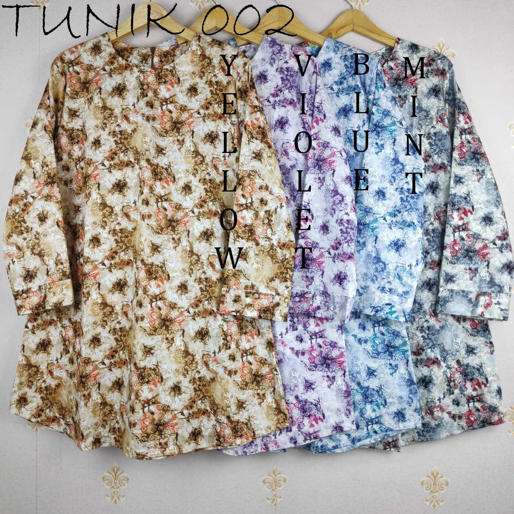 ATASAN TUNIK KATUN STRECH/ TUNIK WANITA BATIK/ TUNIK STRECH XL &amp; XXXL