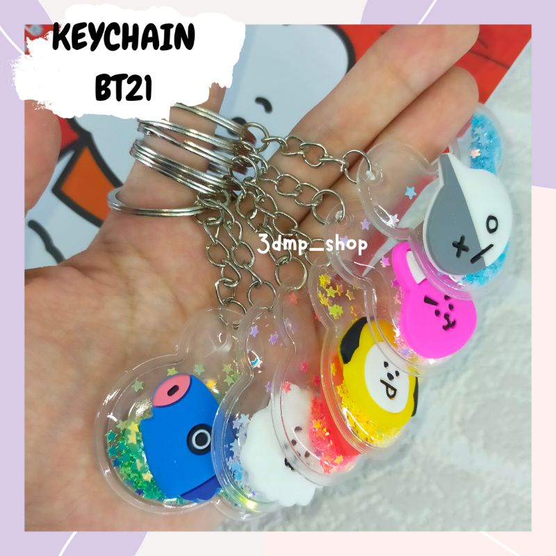 Gantungan ganci bt21 mang tata chimmy van cooky rj