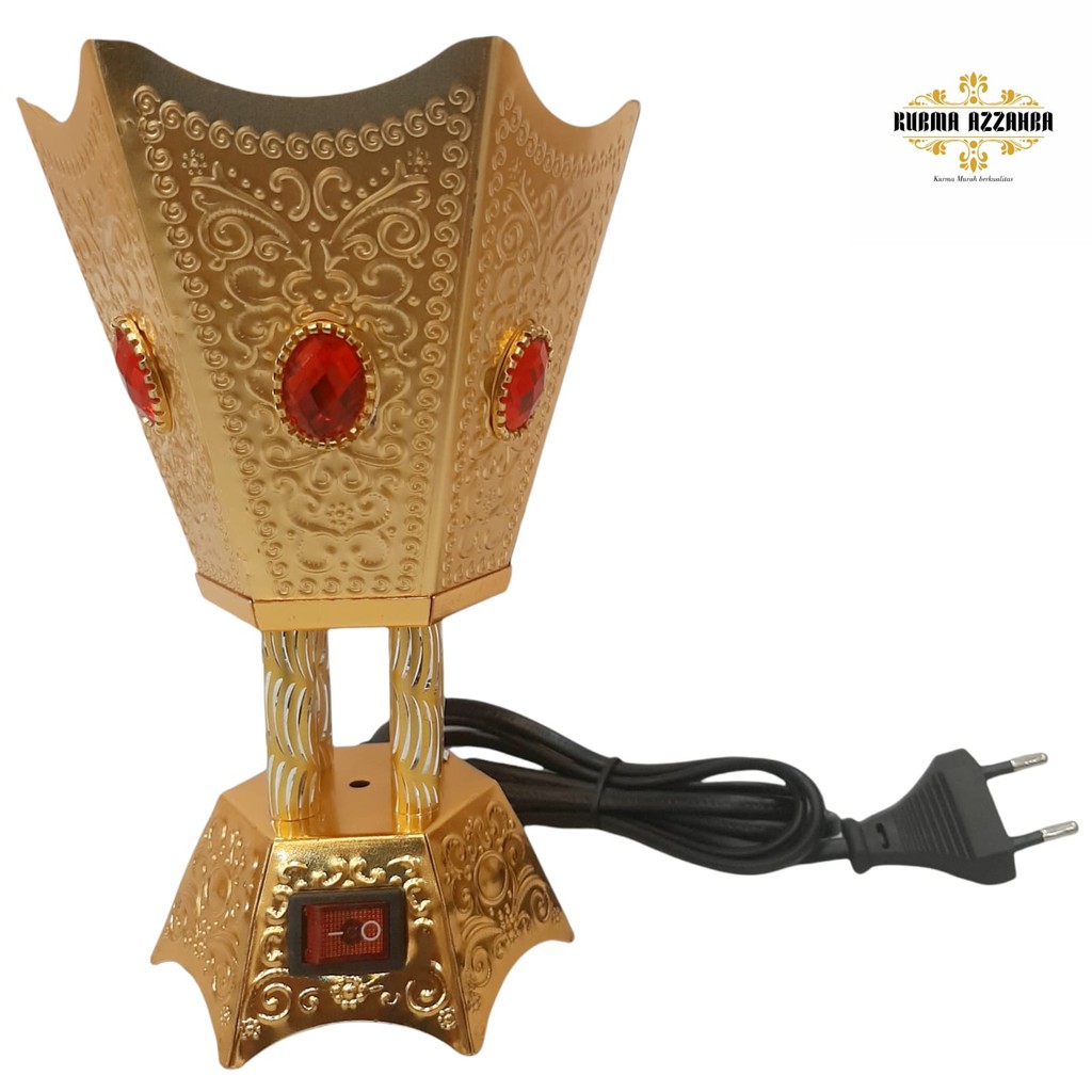 Prapen Elektrik / Incense Burner / Tempat Pembakar Dupa Elektrik Motif Permata