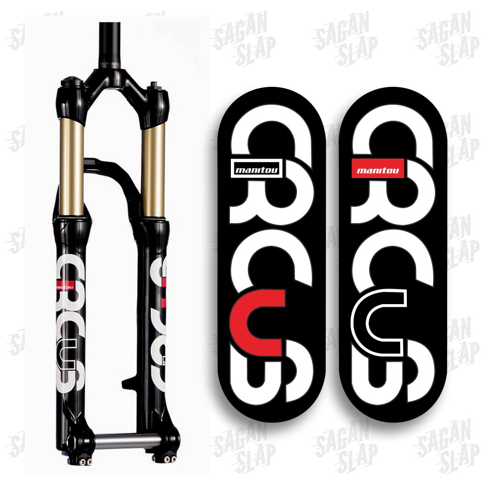 Stiker Manitou Circus Sticker Decal Fork Sepeda Mtb