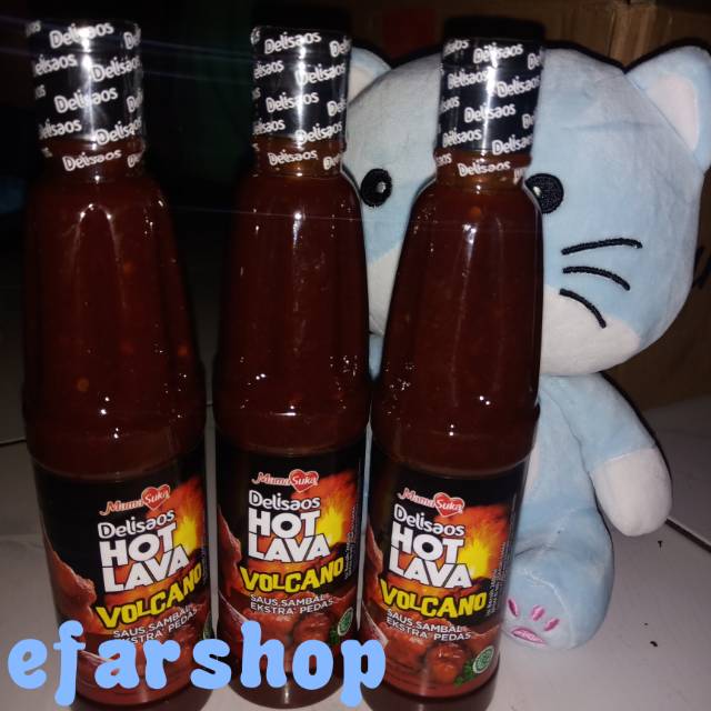 

260ml Delisaos Mama Suka HOT LAVA VOLCANO Sambal Richeese lv. 5 ~ Sambal Korean Fire Buldak Chicken