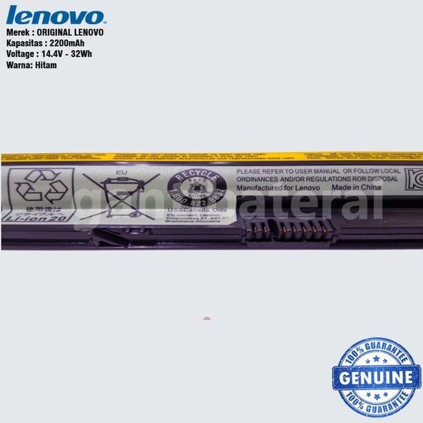 Original BATU BATRE BATTERAY BATTERI Baterai LAPTOP LE G400s G405s G500s G505s S410p S510p Z710 Series LC41LG22Q 41CR19 66 L12S4E01 L12M4E01 L12L4E01 L12S4A02 L12M4A02 L12L4A 121500175 121500176 G40 G40-30 G40-45 G40-70 G40-80 G50-45 Z40