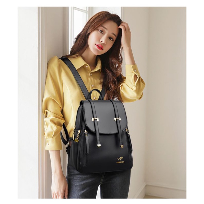 Mochillastore - Tas wanita Ransel Kpop Wanita Tas Backpack Sintetis Leather Tas sintetis kulit Tas Kulit murah Tas populer