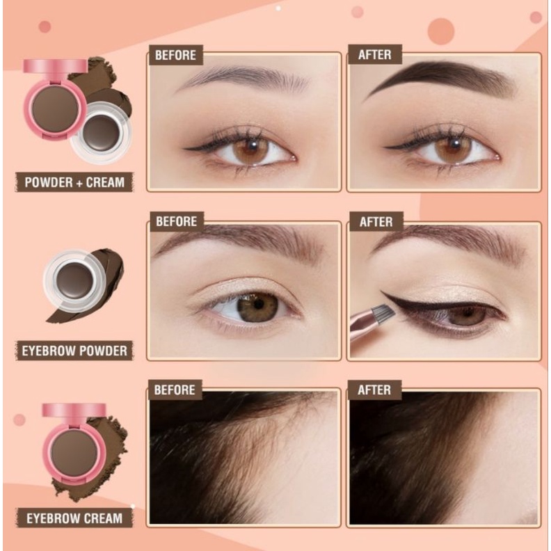 PINKFLASH Duo Effect Eyebrow Kit PF-E22 | 2-in-1 Eyebrow Cream