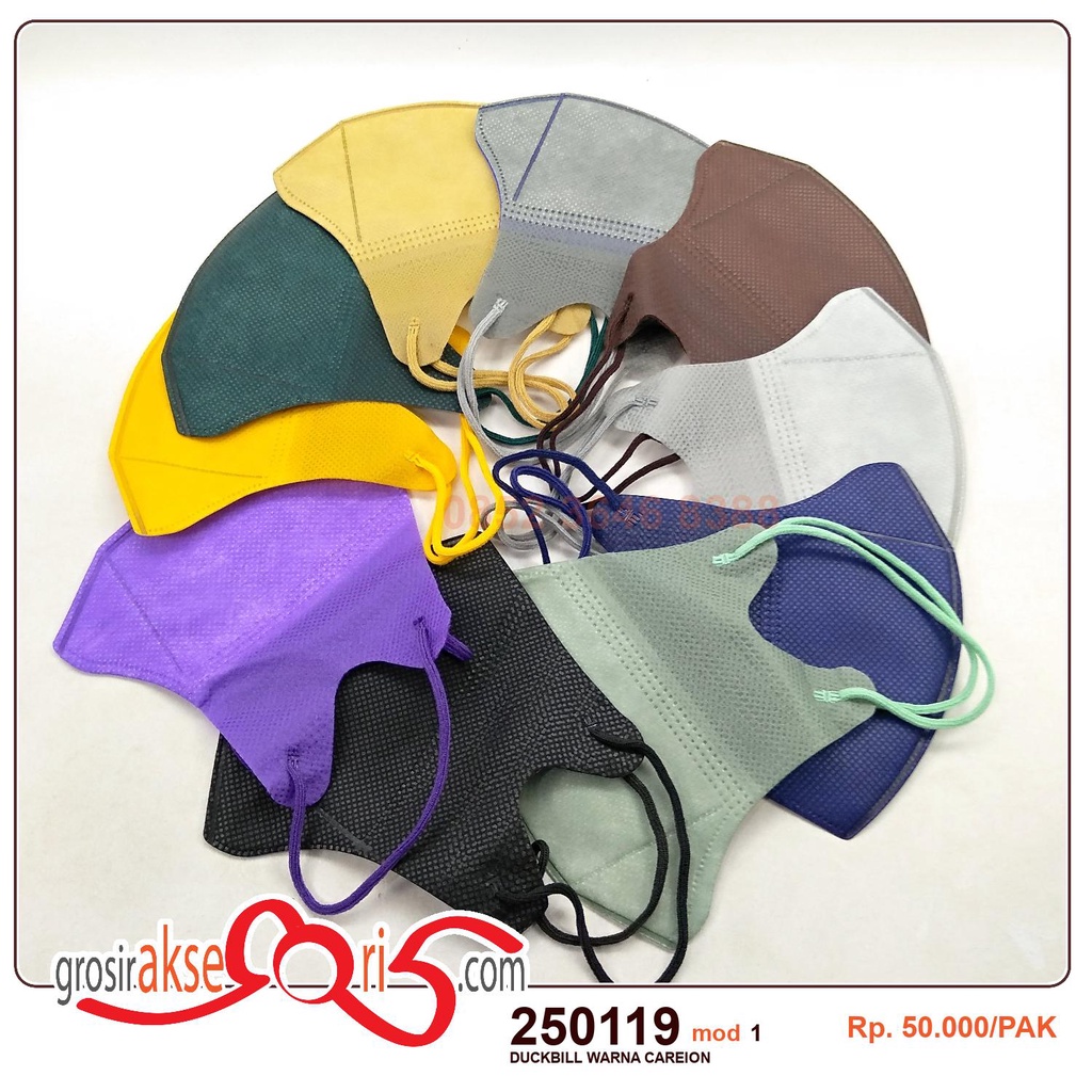 MASKER DUCKBILL CARE ION WARNA