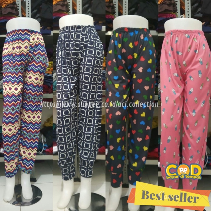 Celana Panjang Santai Harian Ban Motif / Celamis Aladin Ban Motif Size Standar &amp; Jumbo