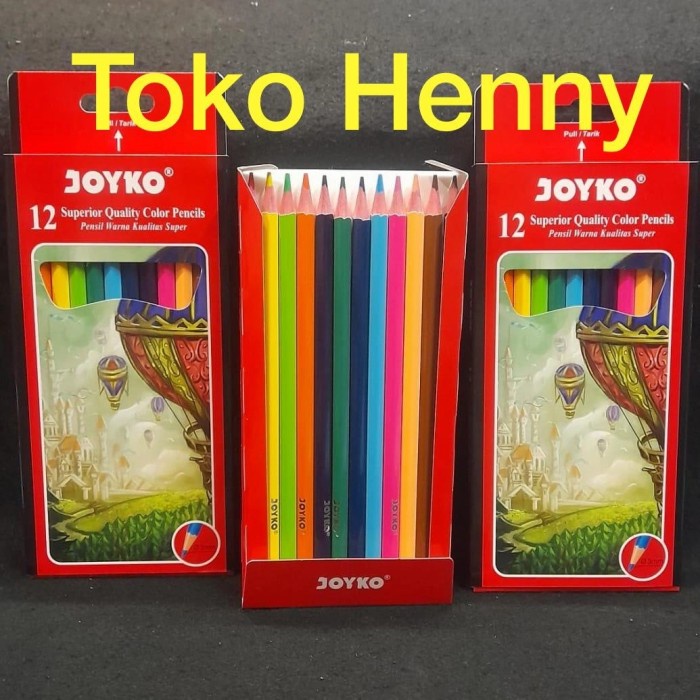 

Update Pensil Warna Classic Joyko 12 Panjang Bergaransi