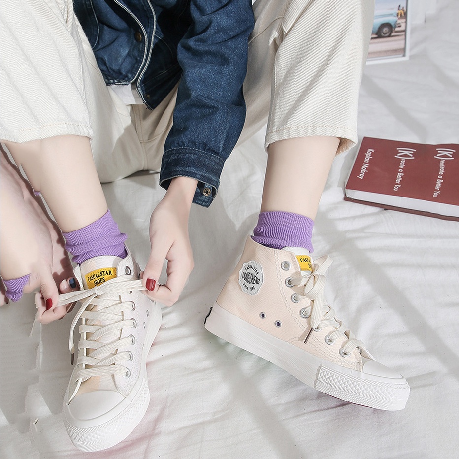 Sepatu Wanita Sneakers Kanvas Berubah Warna Saat Terkena Sinar Matahari Lurad D635 D636 Color Changing Shoes-4