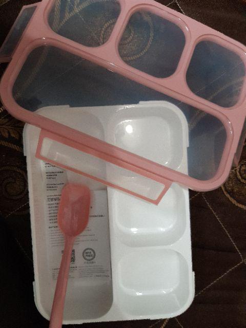 Lunch Box Yooyee Grid Sekat 4 / Tempat Makan Yooyee Anti Bocor