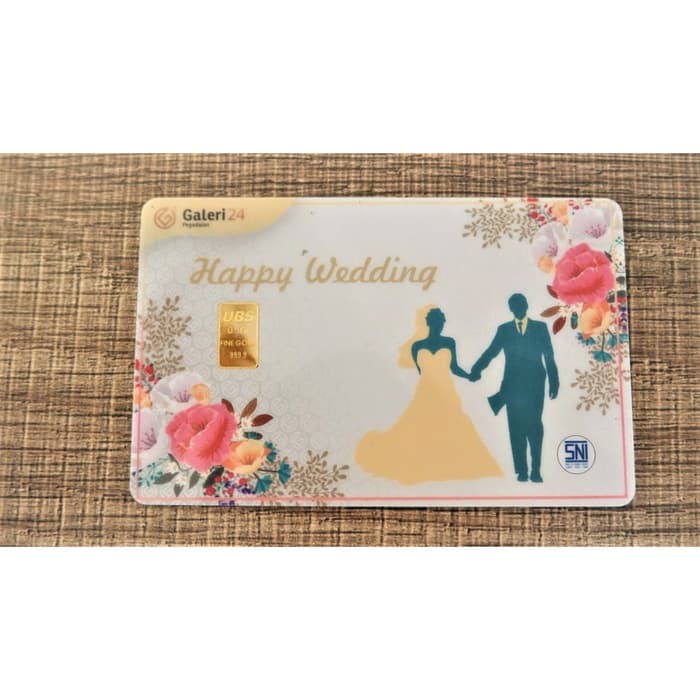 

Galeri 24 Logam Mulia Gift - Happy Wedding 0.5 gr