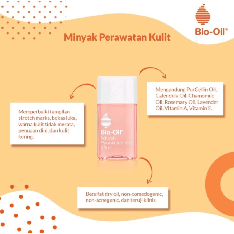 BIO OIL skincare oil 25 ml/ bio oil perawatan kulit