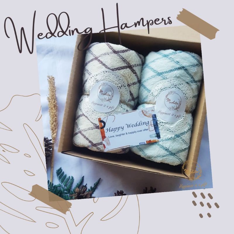 WEDDING GIFT/HAMPERS WEDDING/COUPLE GIFT/HANDUK COUPLE