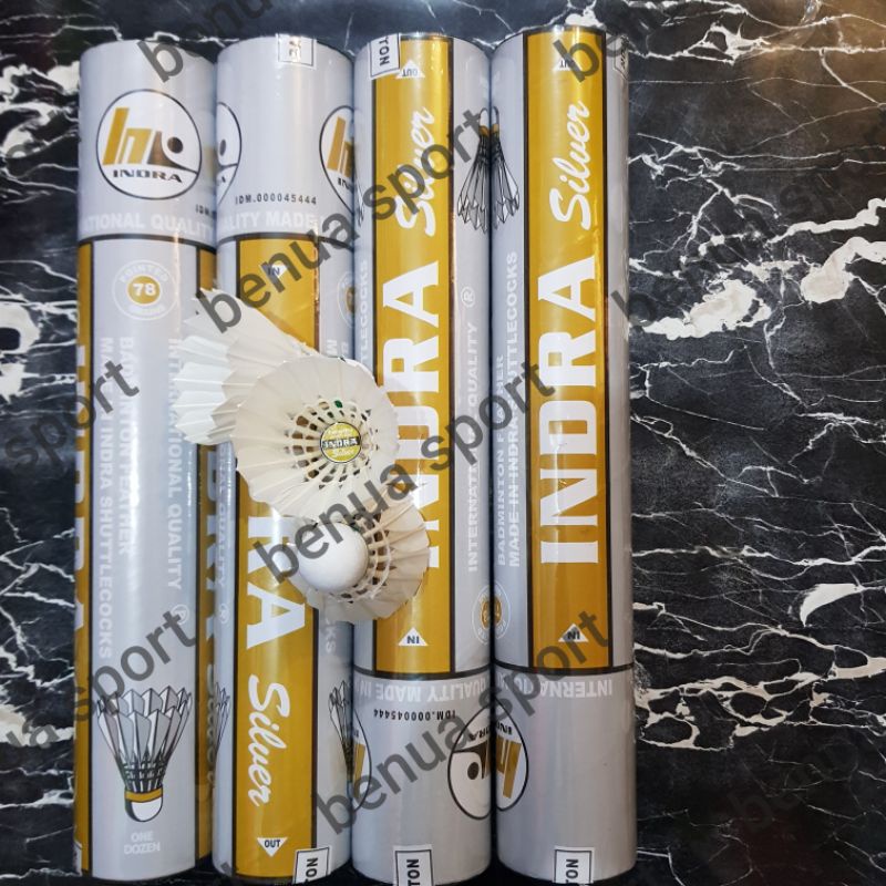 SHUTTHLE COCK BADMINTON KOK BULUTANGKIS INDRA SILVER DAN JATIMAS ORIGINAL PRODUK INDRA