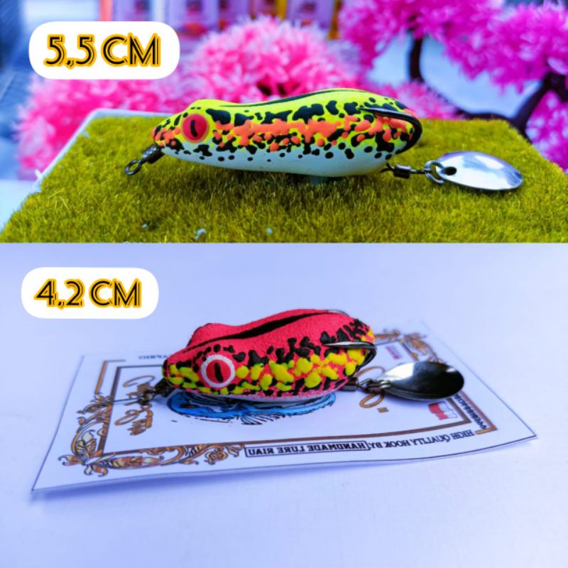 SOFT FROG CENTRAL LURE 4,2 CM 5,5CM SLIM 7GRAM I UMPAN CASTING IKAN GABUS DAN TOMAN