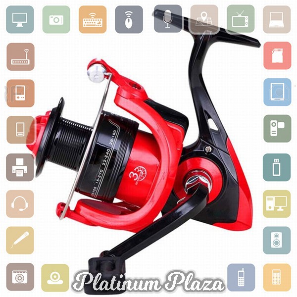 LIEYUWANG FD3000 Reel Pancing 12+1 Ball Bearing - Red`3L4C3A-