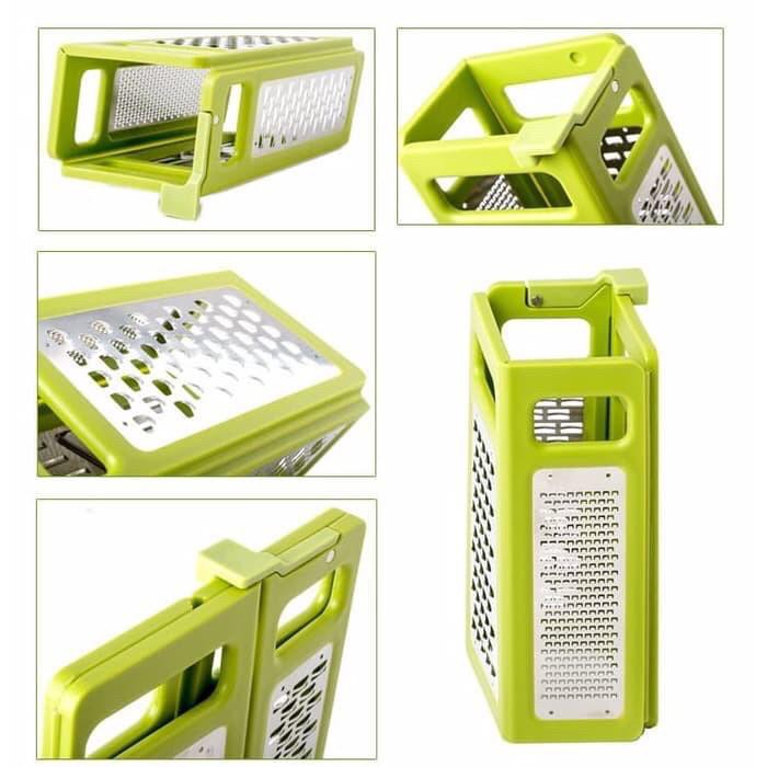 Fold Fiat Grater Foldable Nicer Dicer Parutan Pengiris 4IN1