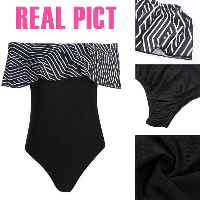 Hot Sale, Swimwear Import, Swimsuit, Baju Renang, Bikini, Sabrina, Shoulder Off
