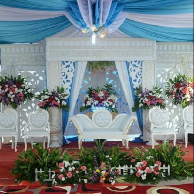 Kursi pelaminan manten anggur set pelaminan gebyok spon karet 5m