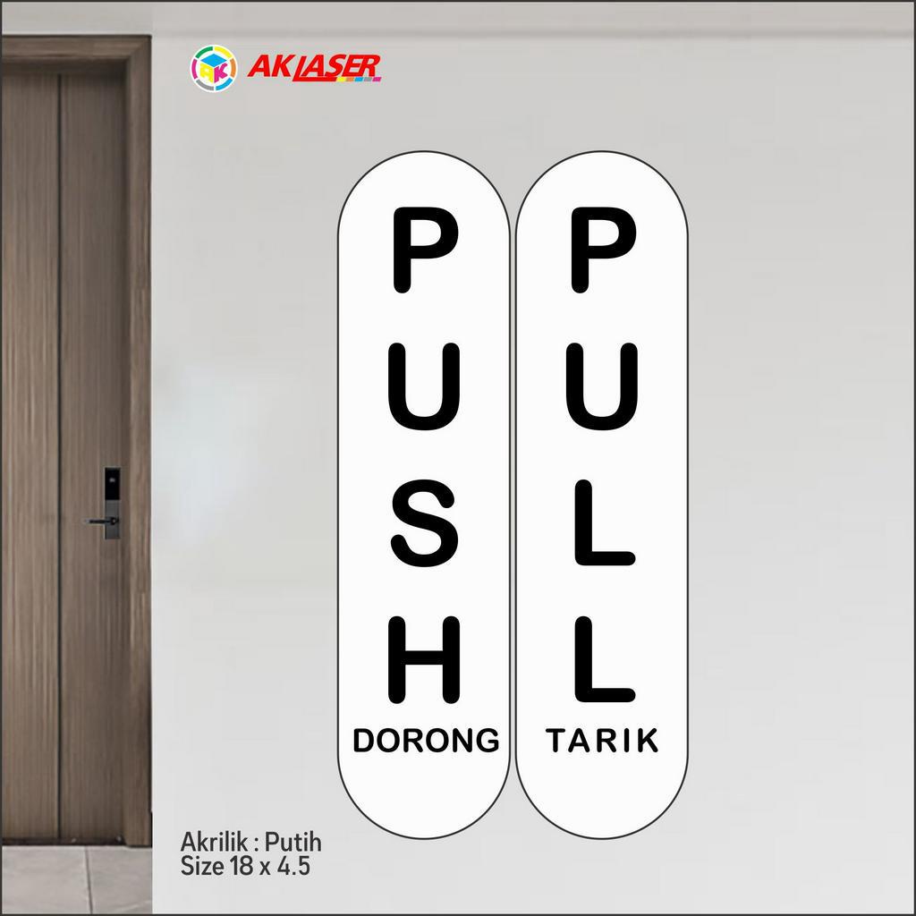 

Akrilik Sign Tarik Dorong Tipe 6 Acrylic Signage Sticker Signboard