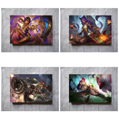 poster mobile legend legends terlengkap size A3 hero Esmeralda - Hiasan dinding kayu anime