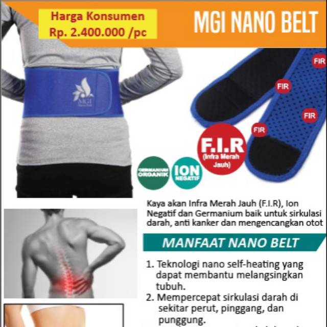 SLIMMING BELT NANO/MGI NANO/LENGKAP
