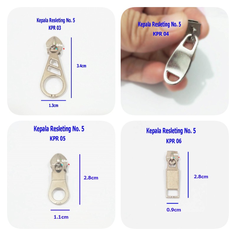 Kepala Resleting / Kepala Resleting No. 5