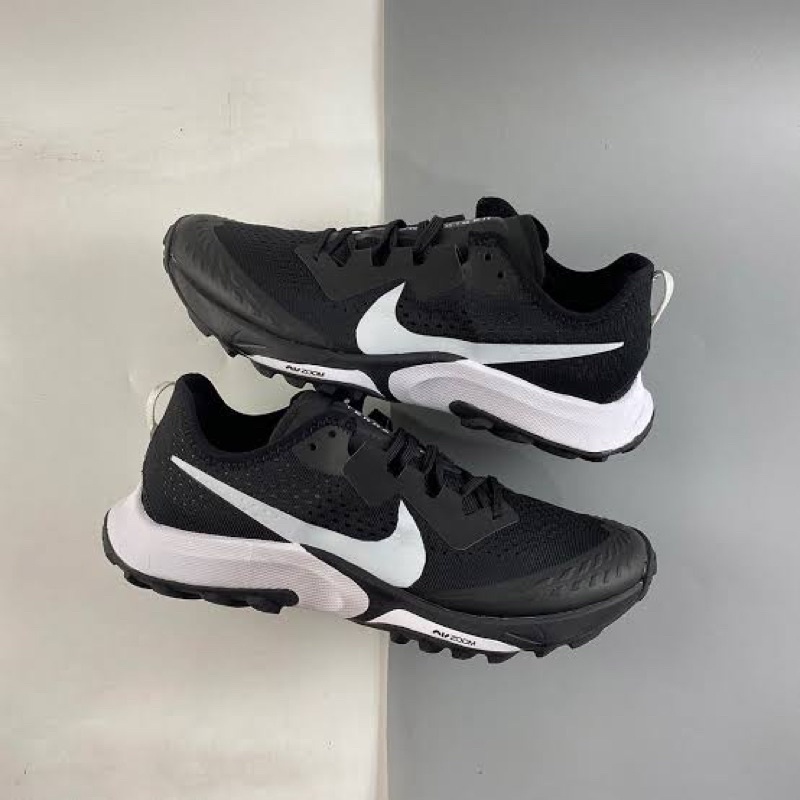 Sepatu Nike Air zoom Terra Kiger 7 &quot;Black white&quot; premium original sepatu pria