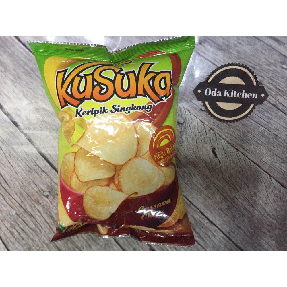 KUSUKA KERIPIK SINGKONG KEJU BAKAR PACK 60gr