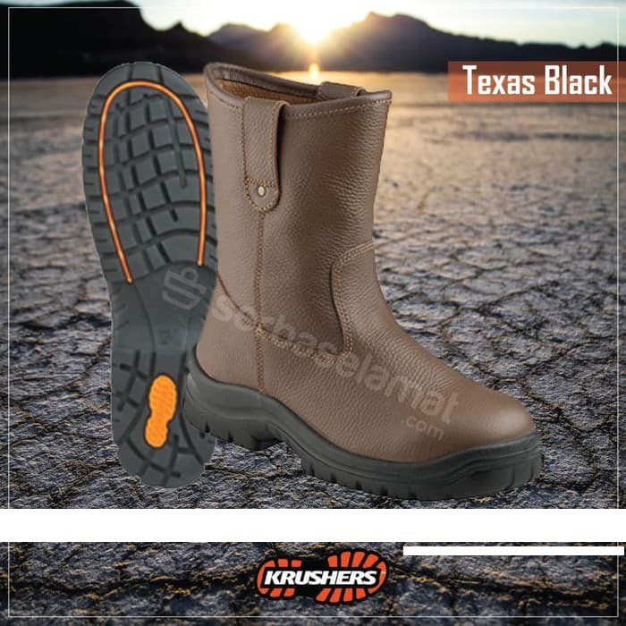 Sepatu Safety Texas Brown Krusher