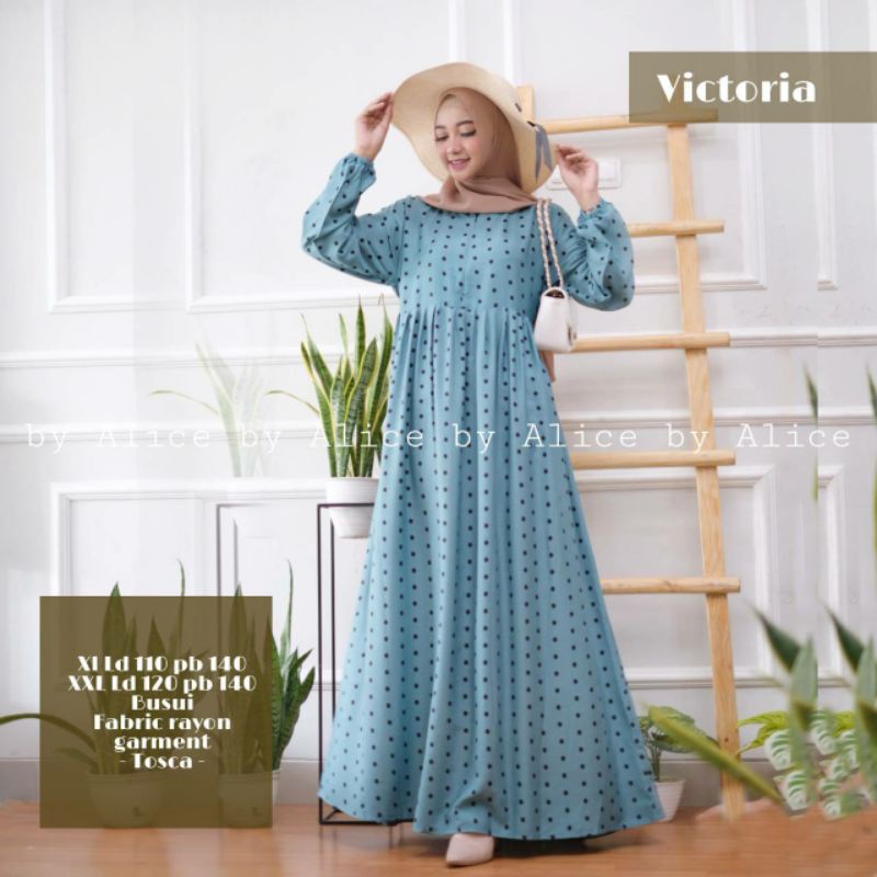 VICTORIA DRESS / DRESS RAYON MURAH / GAMIS WANITA / GAMIS RAYON ADEM / DRESS MOTIF TERBARU / GROSIR