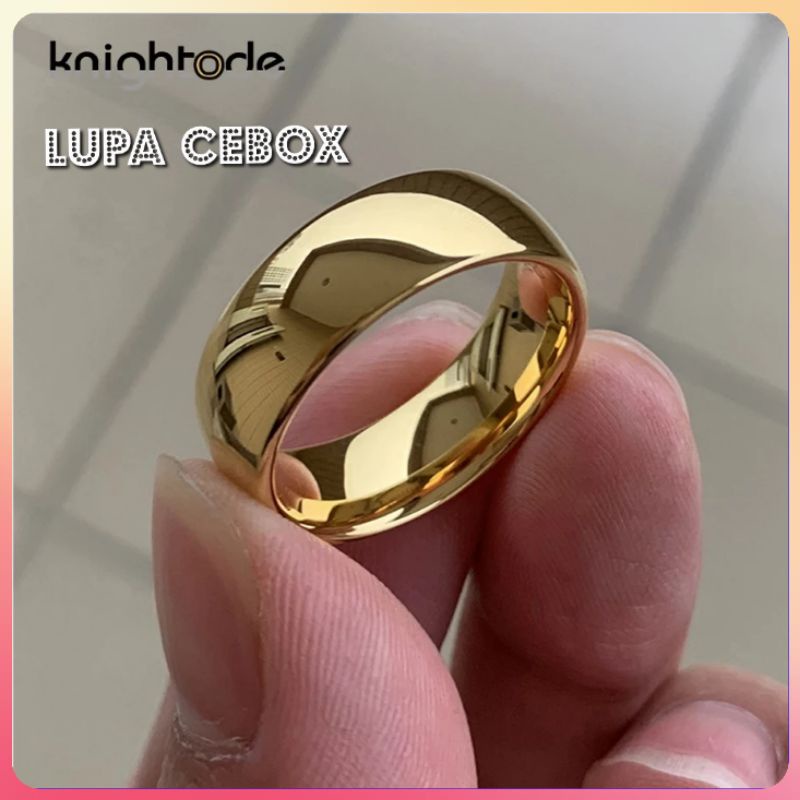 Cincin Titanium Cincin Polos Pria & Wanita