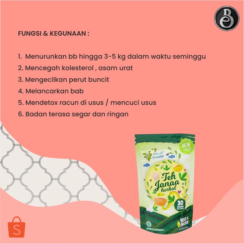 TERLARIS Teh Janaa Teh Janna Teh Janah Janaah Tea TEH Janaa Janna Jana Jannah TEH JannaHerbal Teh Herbal Pelangsing Alami Aman BPOM Asli ORIGINAL Obat Penurun Berat Badan Tea Herbal Detox