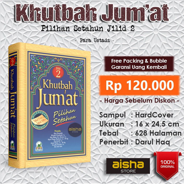 Jual Khutbah Jumat Pilihan Setahun Jilid 2 - Darul Haq | Shopee Indonesia