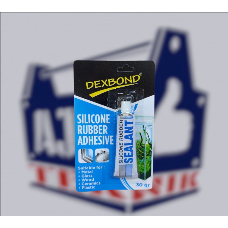 Lem kaca aquarium bening sealant clear dexbone 30gr