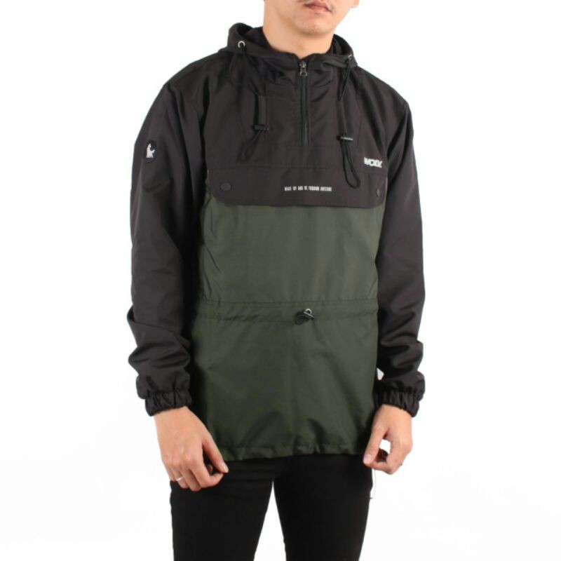 WOLV Jaket Cougle Snowdope Jaket Pria Jaket Parasut Jaket Outdoor