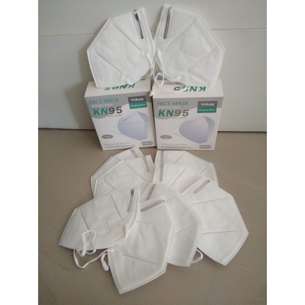 masker kn95 5ply 1box isi 10 pcs kawat luar