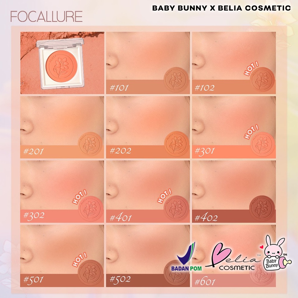 ❤ BELIA ❤ FOCALLURE Perfection Velvet Blush FA235 | Blush On | Powder Blush | BPOM