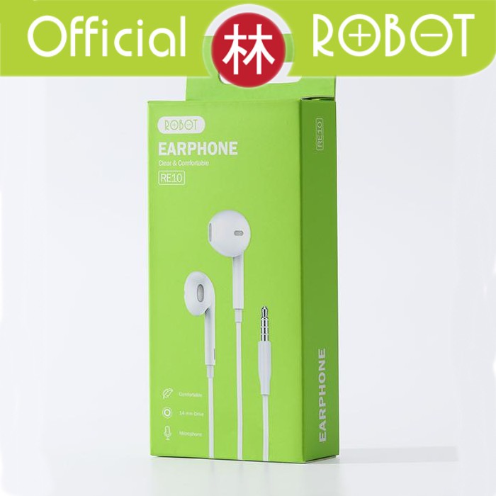 Robot RE10 Semi In-Ear Clear &amp; Comfortable Wired Headset