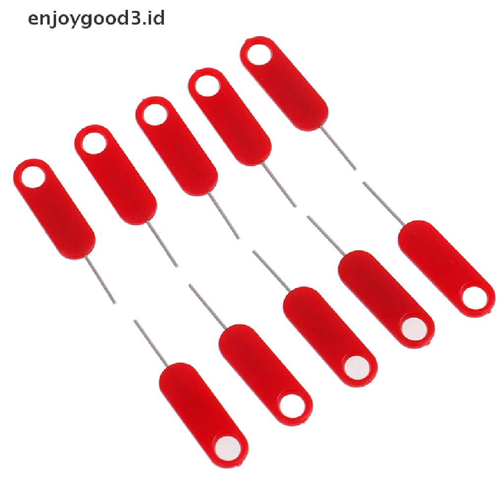 (Rready Stock) 10 Pcs pin Pelepas sim card Warna Merah (ID)