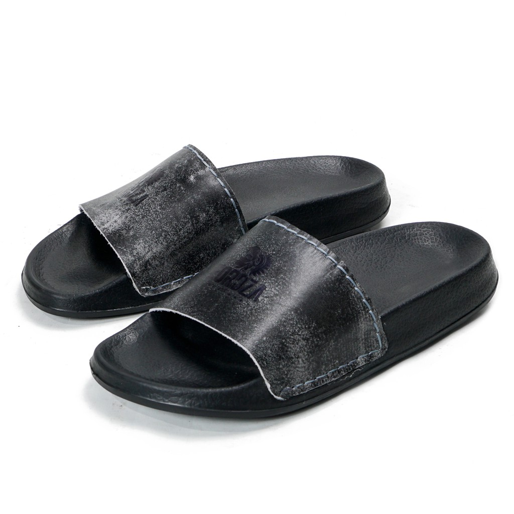 Sandal Slide Pria Casual Kulit Asli Flexible Sole Sendal Ghoma Misty Original Fordza GMX01