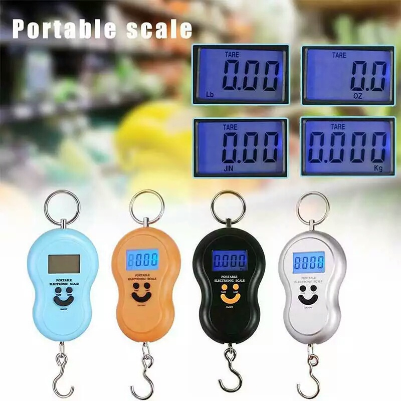 Timbangan Gantung Digital Portable Electronic scale 50kg Free Baterai