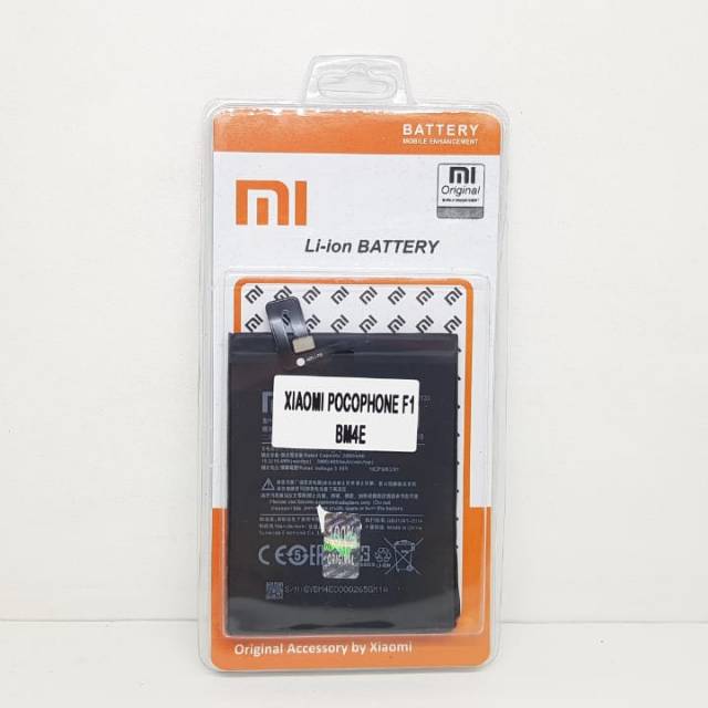 Baterai Xiaomi Pocophone F1 Batre Xiaomi BME4 Baterai Xiomi Pocophone F1 Xiaomi Poco F1 4000mAh