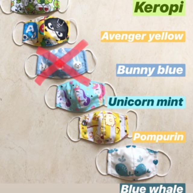Masker kain anak / masker kain baby