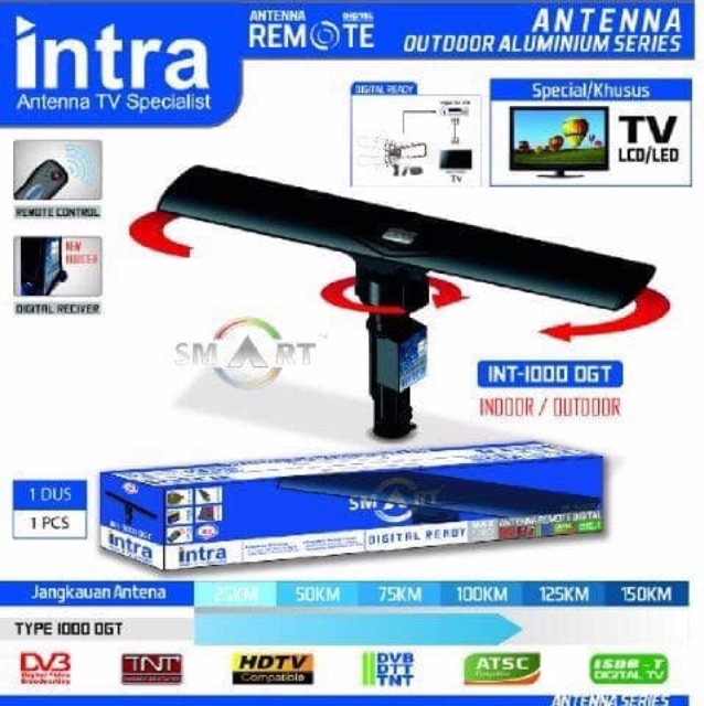 smart antena antenna digital remote intra 1000 dgt luar intra-1000Dgt