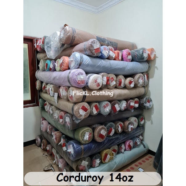 Bahan Kain Corduroy Katun Tas Sepatu Kemeja Celana Jaket Topi Corduroy Import Rollan