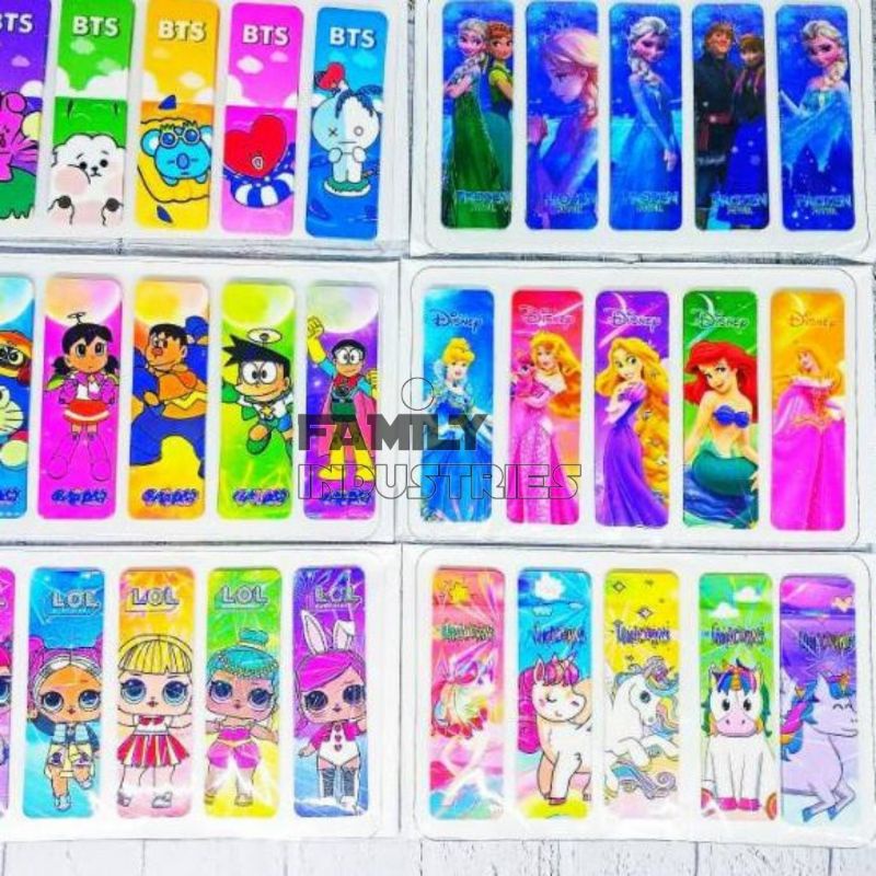 

2pak pembatas buku plastik isi 200pcs/pembatas buku berkarakter/note stick