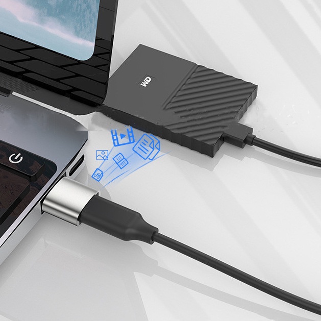 Adaptor Konverter Usb-C Flash Drive Tipe C 2.0 Male Ke Tipe C Female Untuk Komputer / Handphone